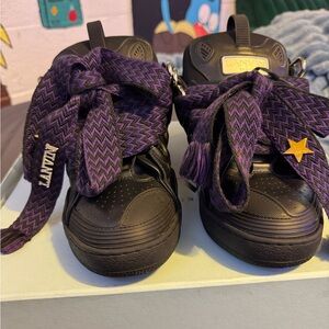 Lanvin Sneakers in Black and Purple